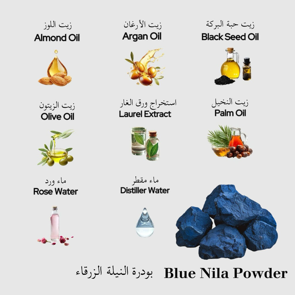 Set: The Blue Nila Glow Effect - Beldi Soap & Glove