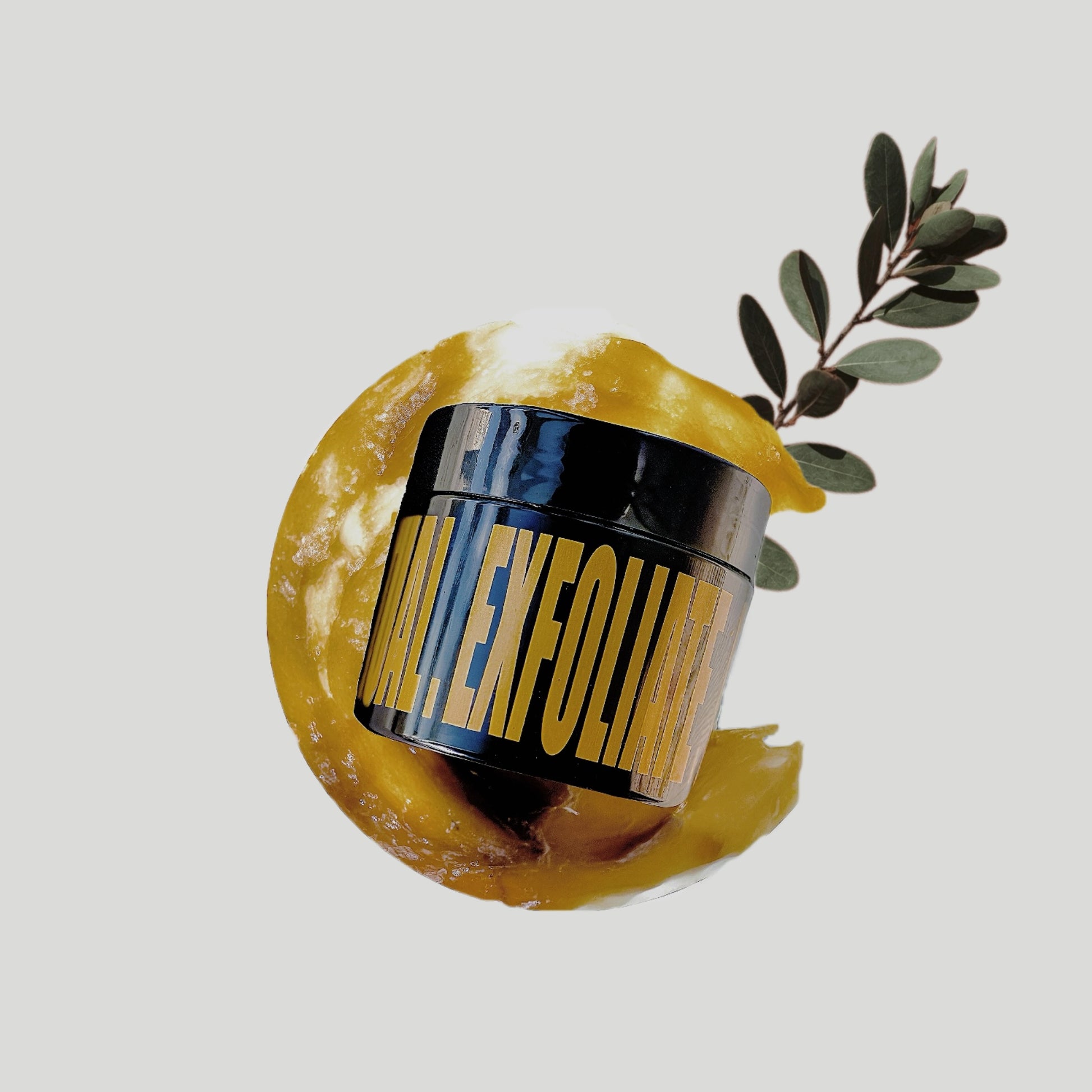 Exfoliating Jar of infused Eucalyptus Oil with Moroccan Black Soap