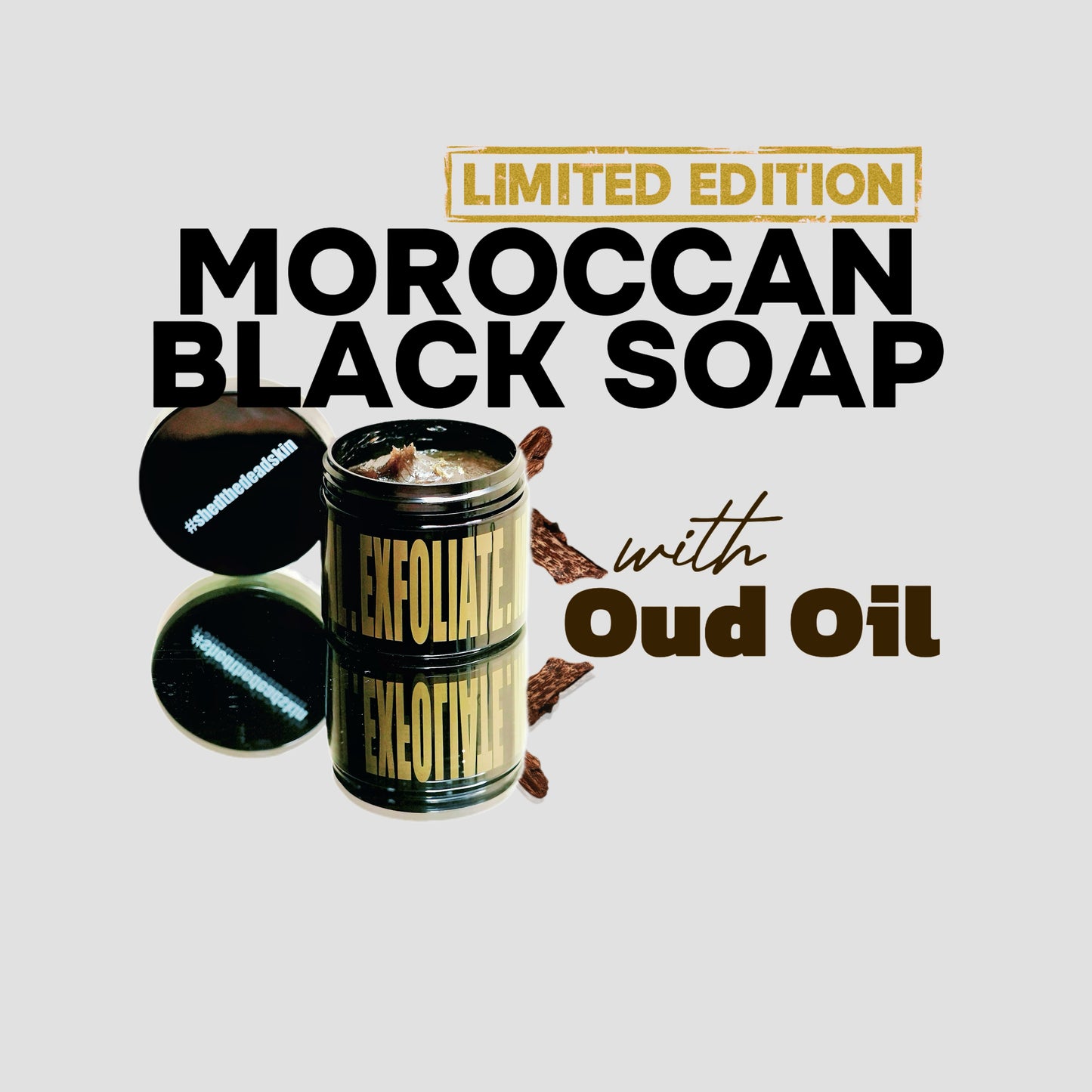 Moroccan Black Soap with Oud Oil