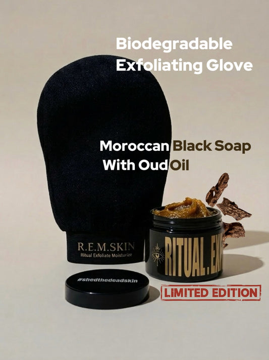 Set: The Oud Renewal Ritual - Beldi Soap & Glove