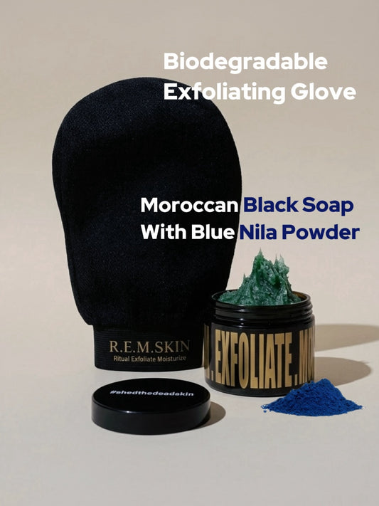 Set: The Blue Nila Glow Effect - Beldi Soap & Glove